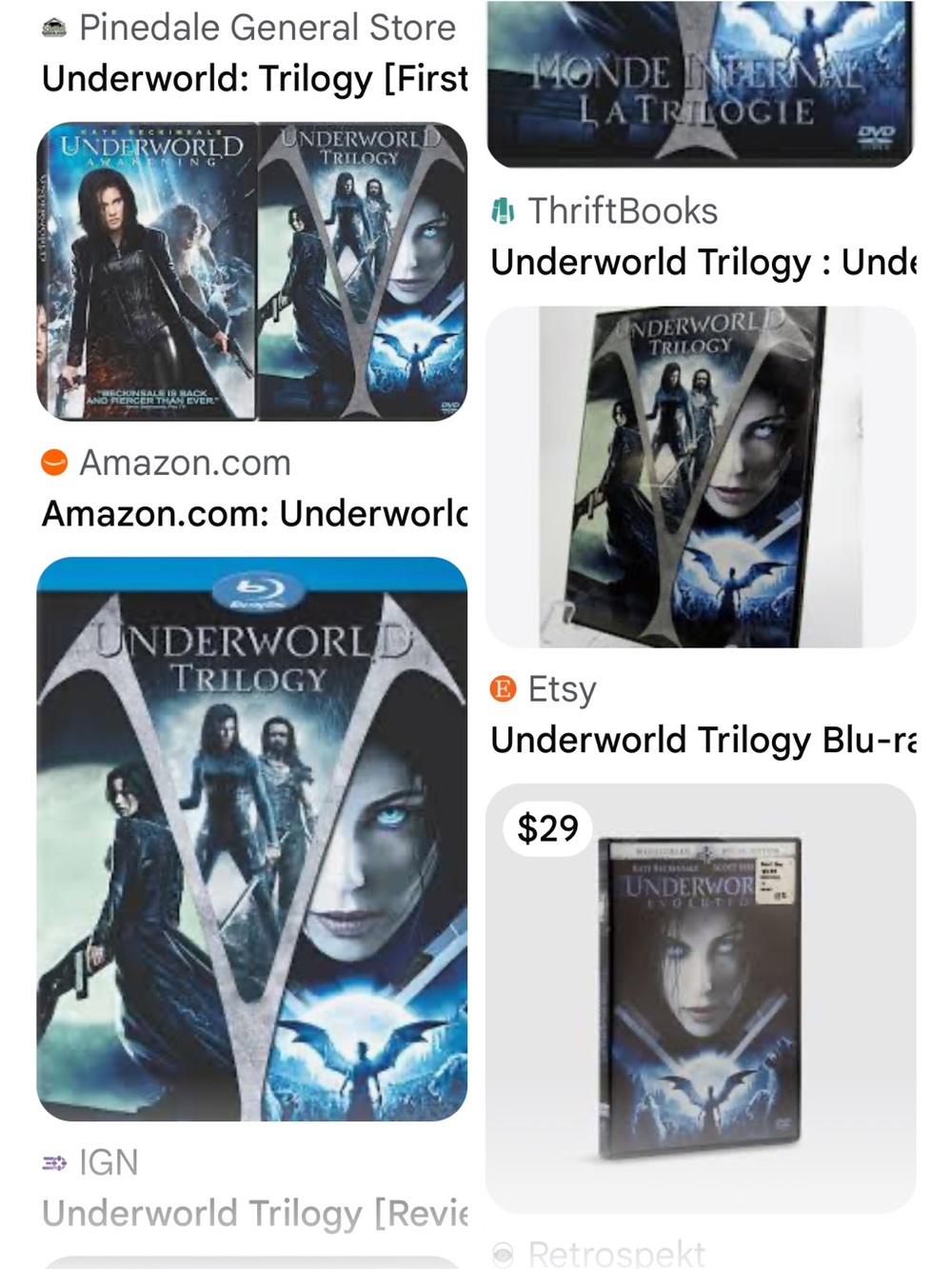 #2443*Underworld Trilogy - Black/Gray - Picture 6 of 16